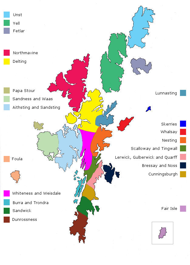 The Dialect Map of Shetland